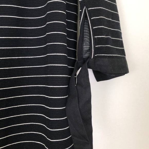 Ann Taylor Loft Off Shoulder Striped Dress Sz 14 - Picture 3 of 6